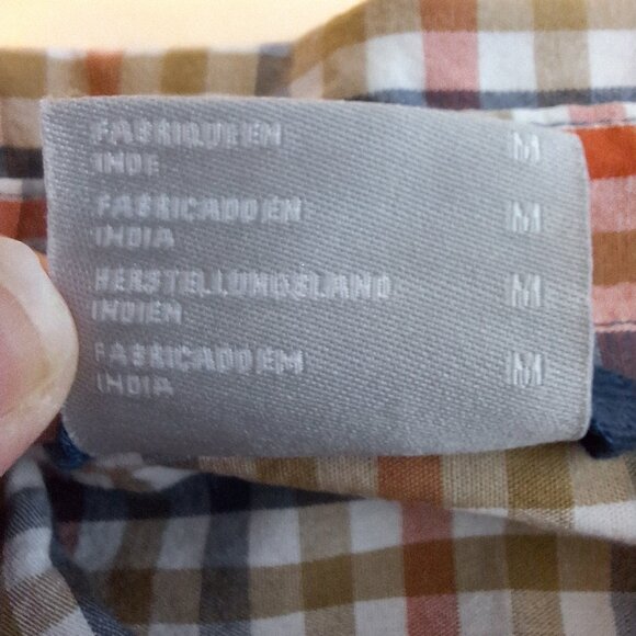 Men’s Columbia Long Sleeve Colorful Plaid Button-Down‎ Shirt Logo Pocket Size M - Picture 5 of 11